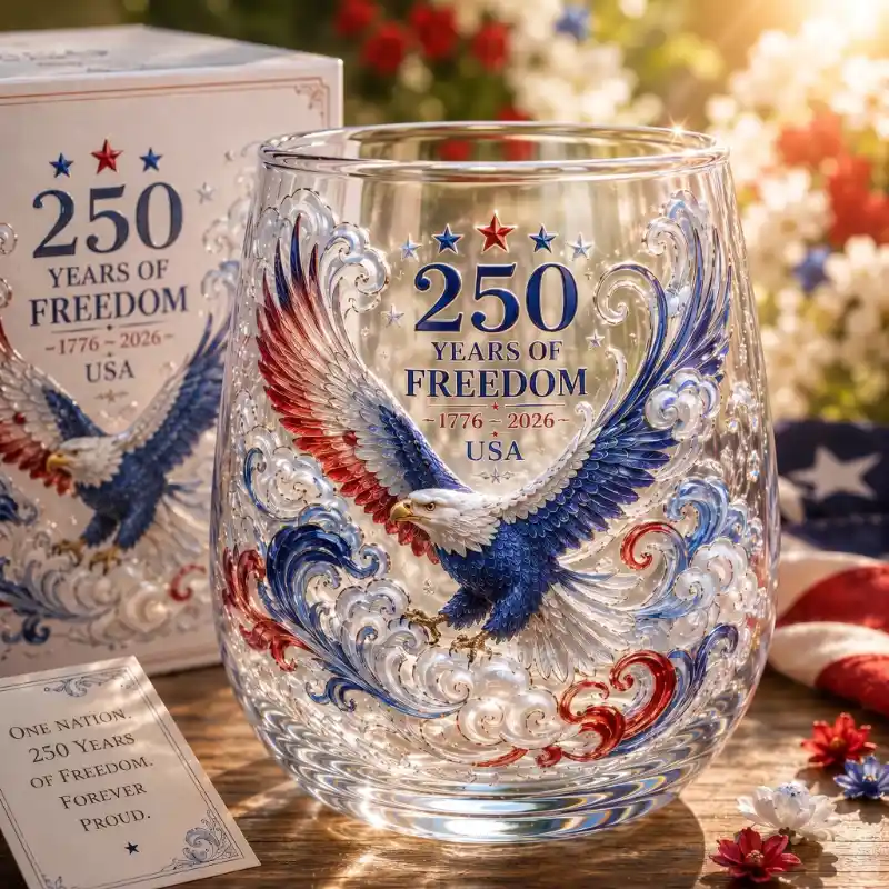 Limited Edition USA 250th Anniversary Commemorative Glass Collection